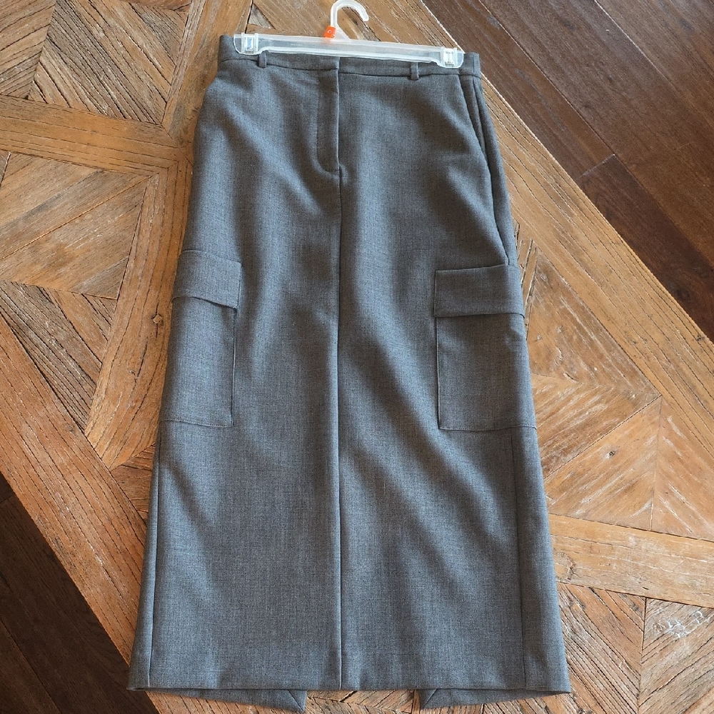 NWOT BABATON Aritzia midi utility cargo skirt, 26" waist 0